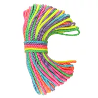 Blanc & Neon Rainbow - Dip Dye Diamonds Paracord 550 Type III (Ca 30 m) Blanc & Neon Rainbow - Dip Dye Diamonds Paracord 550 Type III (Ca 30 m)