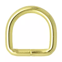 Gold 16 x 3 mm D-Ring Gold 16 x 3 mm D-Ring