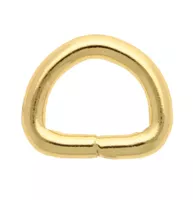 Vermessingt 10 x 3 mm D-ring Vermessingt 10 x 3 mm D-ring