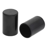 12 x 20 mm 'Schwarz' Metall Schnur Endkappe 12 x 20 mm 'Schwarz' Metall Schnur Endkappe