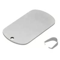 Edelstahl - Namensschild 'Silber' - 50 mm Edelstahl - Namensschild 'Silber' - 50 mm