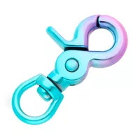 Clip Wirbelkarabiner 'Blau & Rosa' 60 mm Clip Wirbelkarabiner 'Blau & Rosa' 60 mm