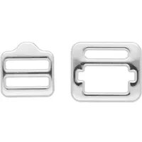 Vernickelt 16 mm Durchschlupfschnalle Vernickelt 16 mm Durchschlupfschnalle