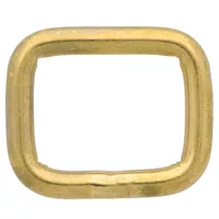 Messing 21 x 16 x 4 mm Quadratischer Ring Messing 21 x 16 x 4 mm Quadratischer Ring