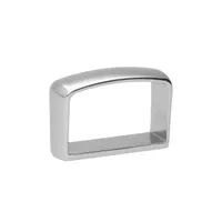 Vernickelt 21 x 13 mm Passant Ring Vernickelt 21 x 13 mm Passant Ring