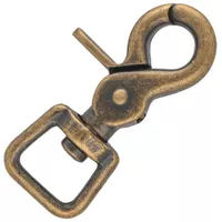 Antique Brass Clip Wirbelkarabiner 62 mm Antique Brass Clip Wirbelkarabiner 62 mm
