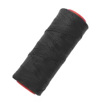 Black 1 mm Waxed Polyester Cord Black 1 mm Waxed Polyester Cord