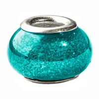 Funkelnde Acrylglas Perle - Türkis Funkelnde Acrylglas Perle - Türkis