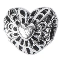 Metal Bead 'heart' design Metal Bead 'heart' design