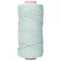 Pastel Blue 3 mm. Macramé Cotton Cord (Single Strand) - 150 m Pastel Blue 3 mm. Macramé Cotton Cord (Single Strand) - 150 m