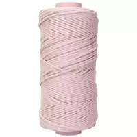 Pastel Lilac 3 mm. Macramé Cotton Cord (Single Strand) - 150 m - 500 gram Pastel Lilac 3 mm. Macramé Cotton Cord (Single Strand) - 150 m - 500 gram