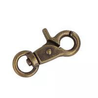 Antique Brass Snap Hook 45 mm - Ø 10 mm Antique Brass Snap Hook 45 mm - Ø 10 mm