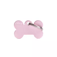 Personalised Dog Bone Tag (Small) - Pink Aluminium Personalised Dog Bone Tag (Small) - Pink Aluminium
