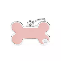 Personalisierter Handmade Hundeknochenanhänger (Groß) - Rosa Personalisierter Handmade Hundeknochenanhänger (Groß) - Rosa