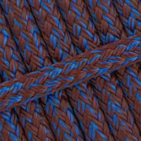 Roasted Aubergine & Electric Blau Mix 8 mm - PPM Doppelgeflecht Roasted Aubergine & Electric Blau Mix 8 mm - PPM Doppelgeflecht