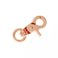 Clip Mousqueton Rose Or 46 mm - Ø 10 mm Clip Mousqueton Rose Or 46 mm - Ø 10 mm