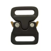 15 mm - Black / Antique Brass Metal Safe Lock Buckle 15 mm - Black / Antique Brass Metal Safe Lock Buckle