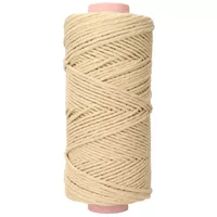 Sand 3 mm. Macramé Cotton Cord (Single Strand) - 150 m Sand 3 mm. Macramé Cotton Cord (Single Strand) - 150 m