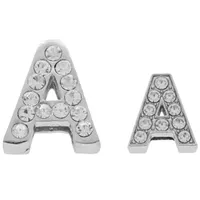 Letter "A" Bead Shiny Silver 12 mm Letter "A" Bead Shiny Silver 12 mm