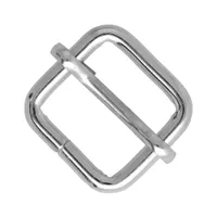 Quadratische Stahl-Schiebeschnalle 20 mm Quadratische Stahl-Schiebeschnalle 20 mm