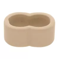 Beige 10 mm kleiner Doppelschieber Beige 10 mm kleiner Doppelschieber