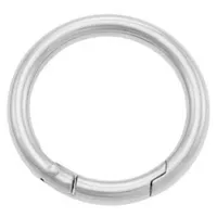 Vernickelt 26 x 6 mm Klickring Vernickelt 26 x 6 mm Klickring