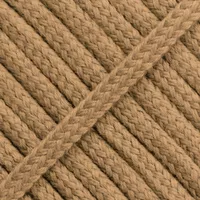 Beige - Spun cord - Ø 6mm. (Flach/Hohlgeflecht) Beige - Spun cord - Ø 6mm. (Flach/Hohlgeflecht)