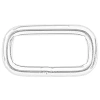 Quadratische Ringe 'Edelstahl' Silber 25 x 4 mm Quadratische Ringe 'Edelstahl' Silber 25 x 4 mm