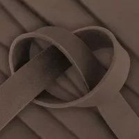 Taupe 15 mm Greased Leather Strap (Pull-Up Leather) - Ca. 120 cm Taupe 15 mm Greased Leather Strap (Pull-Up Leather) - Ca. 120 cm