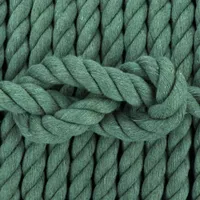 Teal Cotton Twisted Rope - Ø 10 mm Teal Cotton Twisted Rope - Ø 10 mm