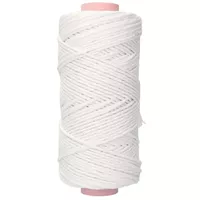 Snow White 3 mm. Macramé Cotton Cord (Single Strand) - 150 m Snow White 3 mm. Macramé Cotton Cord (Single Strand) - 150 m