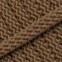 Chocolate PPM Cord - Ø 8mm. (plat/zonder kern)