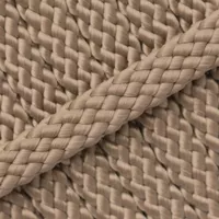 Tan PPM Cord - Ø 8mm. (plat/zonder kern)