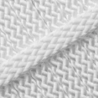 White PPM touw - Ø 8mm. (plat/zonder kern)