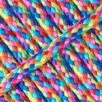 Rainbow PPM koord - Ø 6mm. (plat/zonder kern)