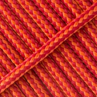 Orange Stripes PPM koord - Ø 6mm. (plat/zonder kern)