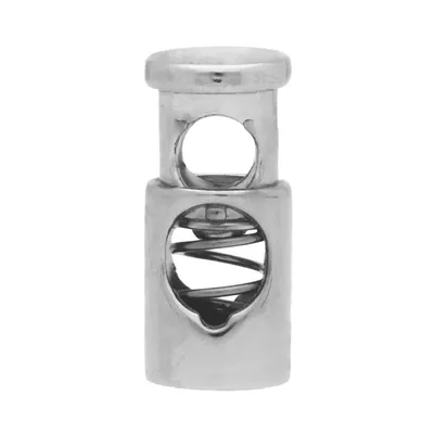 Cord Lock Metal - Silver 5 mm